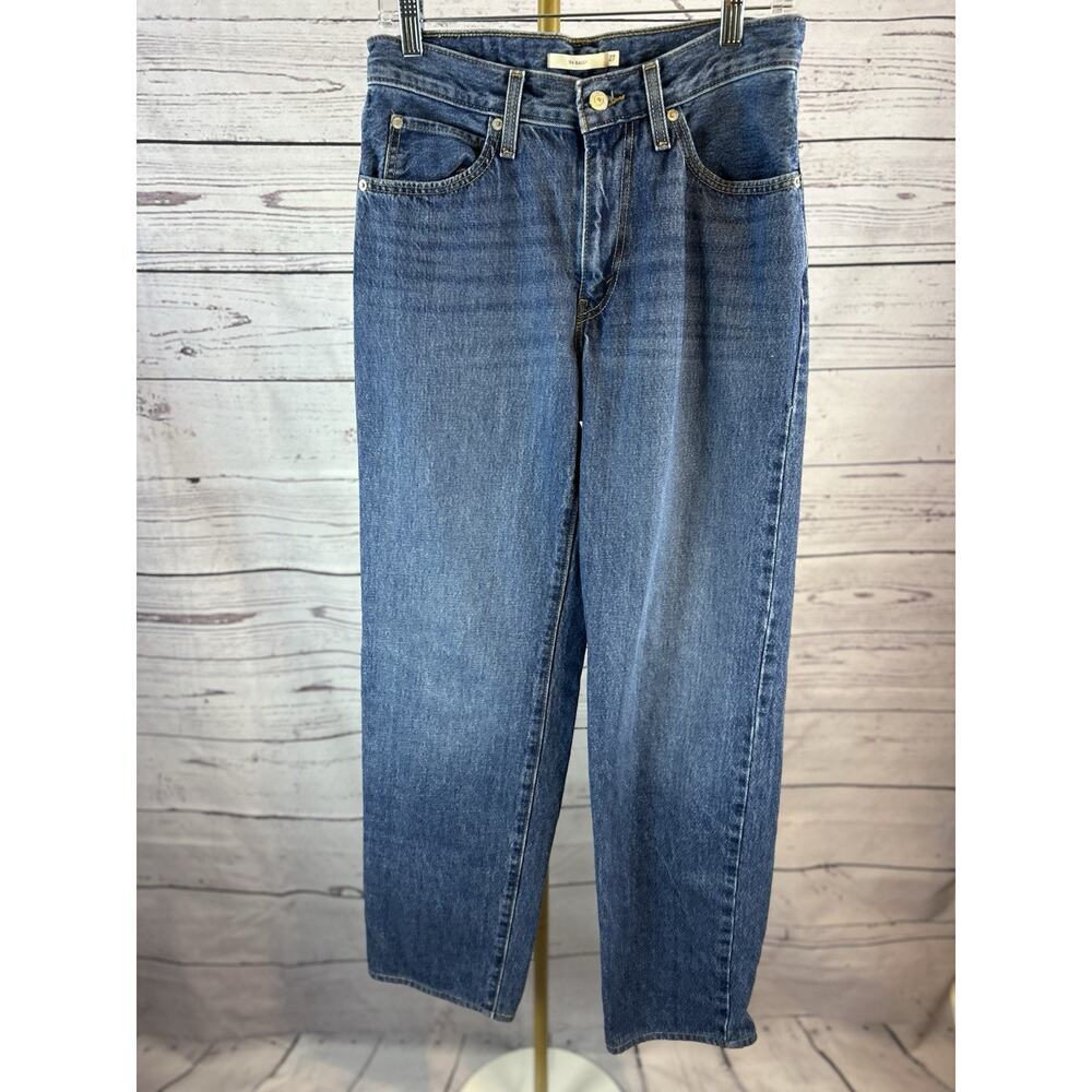 Levi’s 94 Baggy Jeans Womens Size 27 Medium Wash High Rise Relaxed Straight - Picture 1 of 5